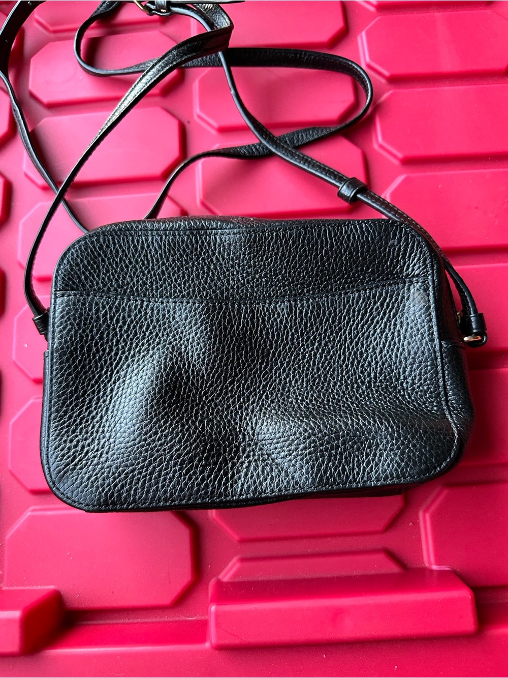 Coach Black Pebbled Leather Camera Crossbody with Gold Hardware - Picture 8 of 8